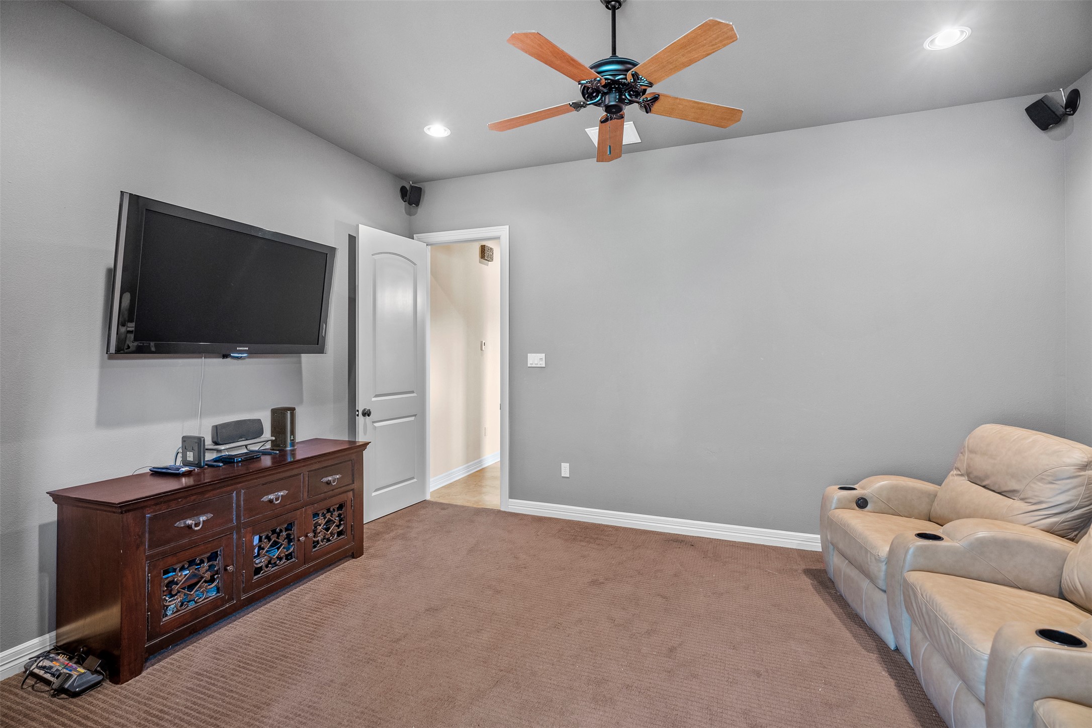 100 Portafino Lane Georgetown, TX 78633 - Photo 14 of 39 a living room with furniture and a flat screen tv