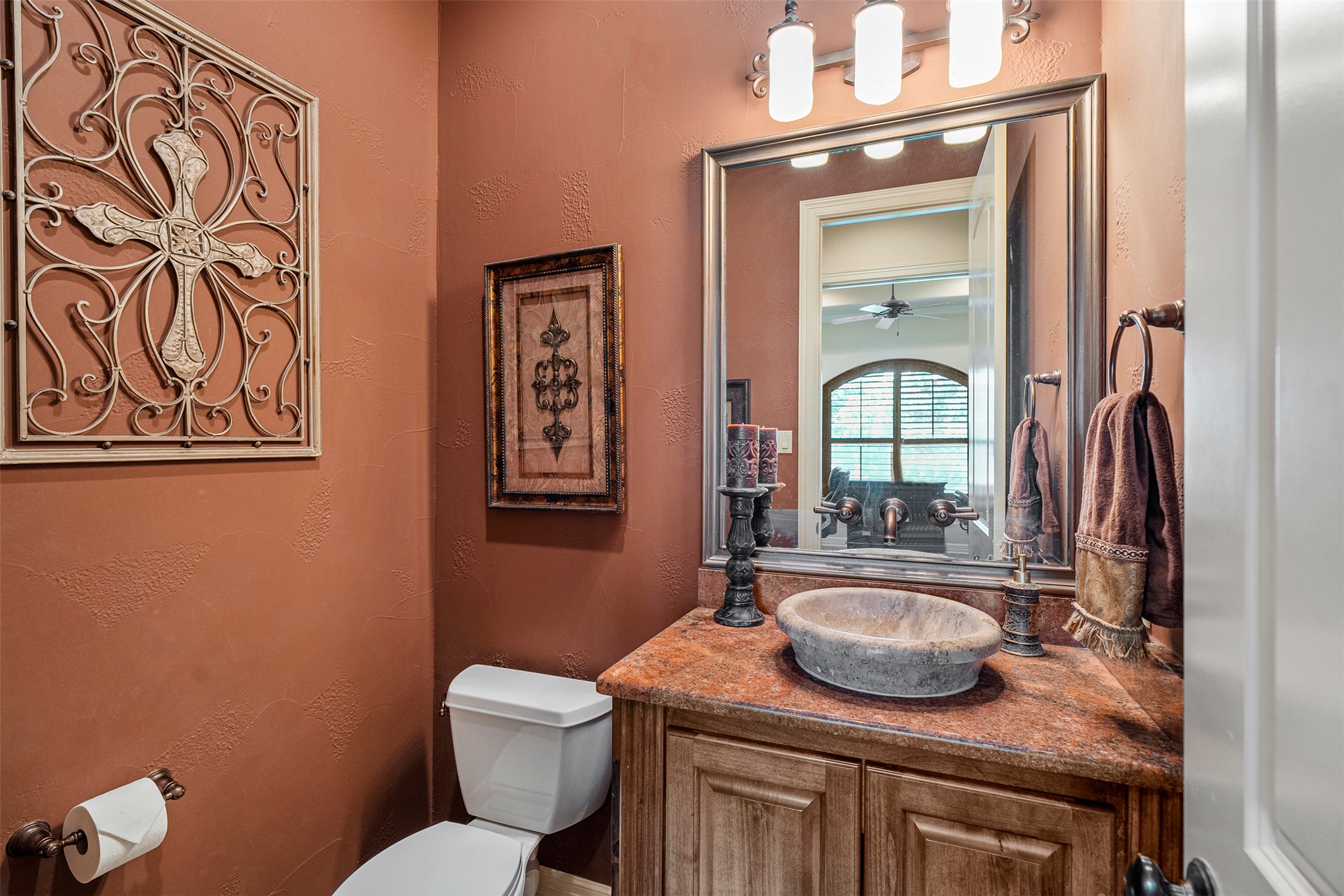 100 Portafino Lane Georgetown, TX 78633 - Photo 22 of 39 Bathroom with vanity and a ceiling fan