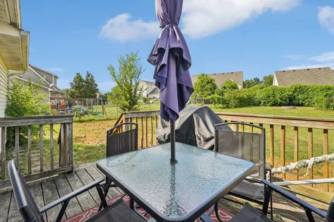 a view of balcony with furniture and outdoor space