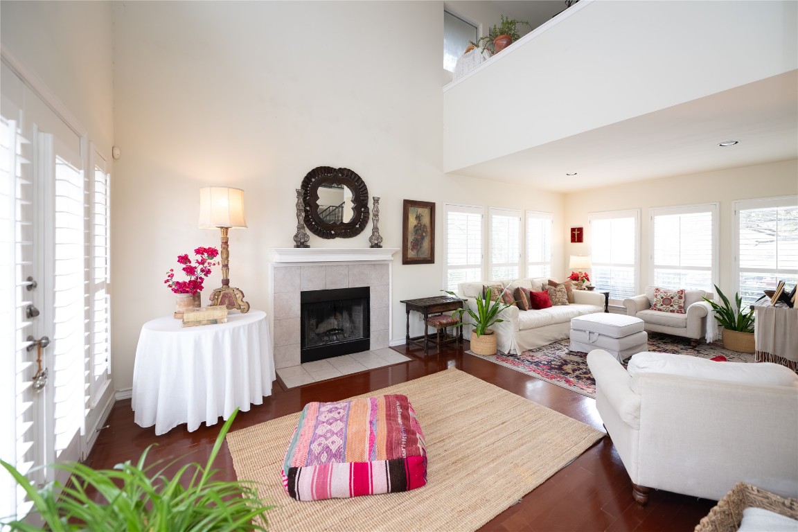 5402 Beacon Drive, Unit A Austin, TX 78734 - Photo 24 of 40 a living room with furniture fireplace and window