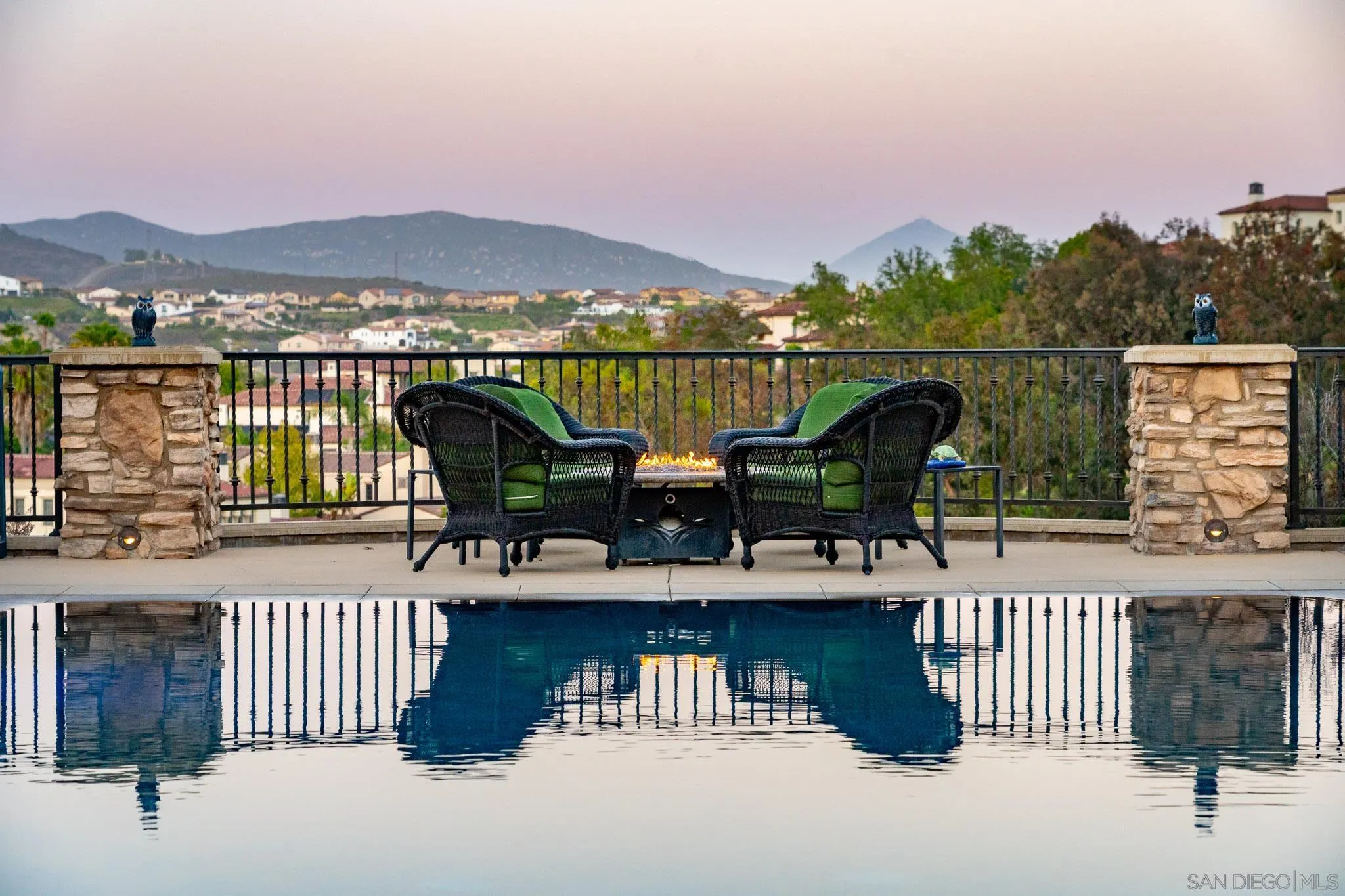 8053 High Time Ridge San Diego, CA 92127 - Photo 40 of 62 a view of a balcony with lake view and mountain view