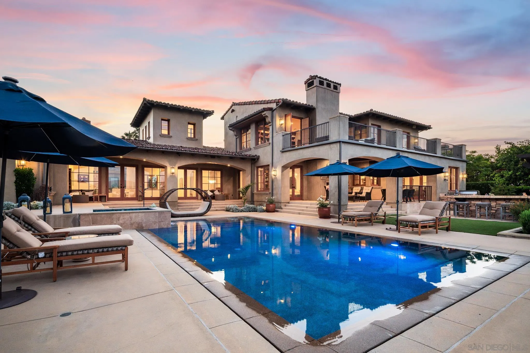 8053 High Time Ridge San Diego, CA 92127 - Photo 9 of 62 a view of a house with swimming pool and sitting area