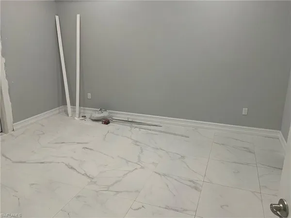 a view of an empty room