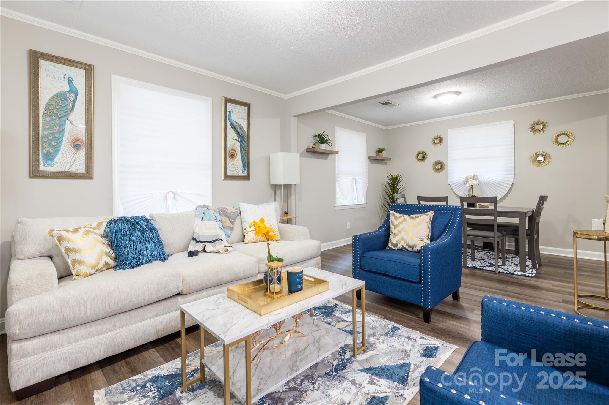 2012 Double Oaks Road Charlotte, NC 28206 - Photo 3 of 14 a living room with furniture and wooden floor