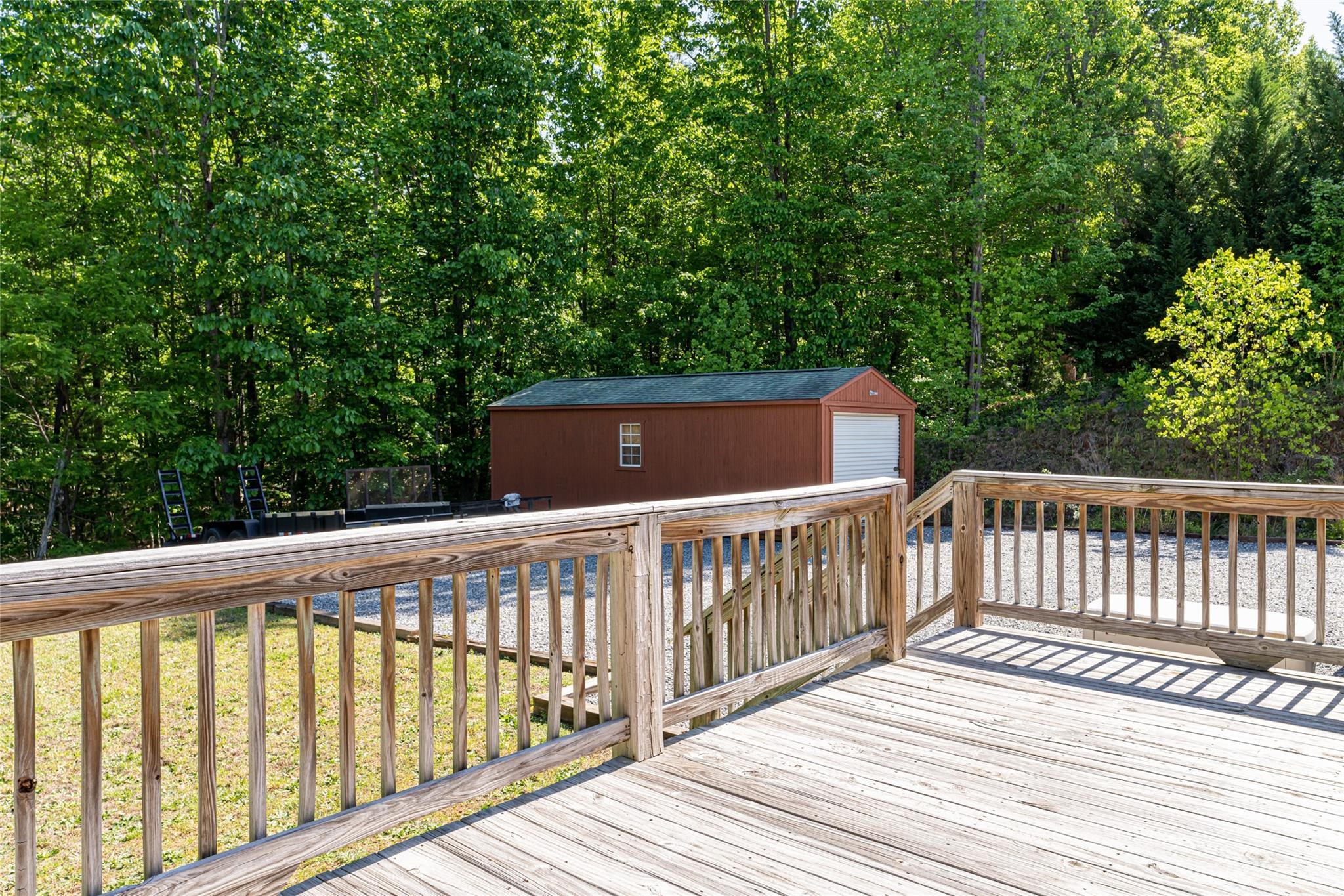 134 Quebec Trail Bostic, NC 28018 - Photo 35 of 37 a view of deck and a yard