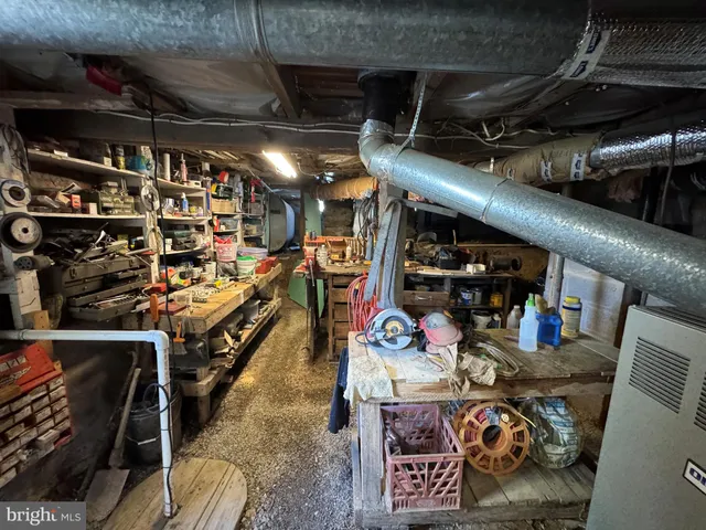 a view of a storage room