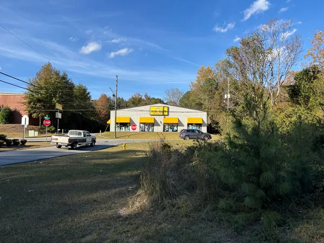a view of a street with houses