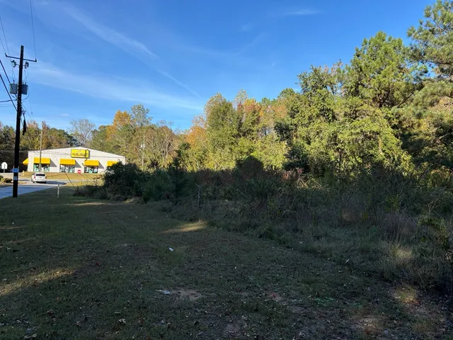 a view of a golf course with a lake