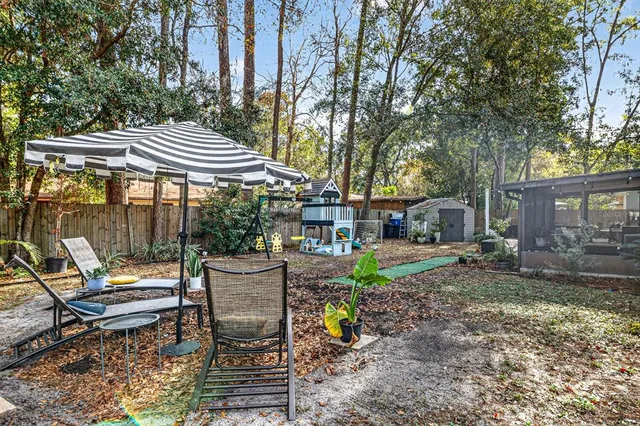 a view of outdoor space with seating area