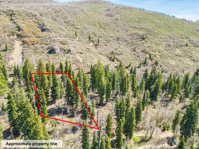 20 Success Trail, Unit 20 Midway, UT 84049 - Photo 10 of 18 Aerial view of property and surrounding area featuring property boundaries highlighted and a mountain backdrop