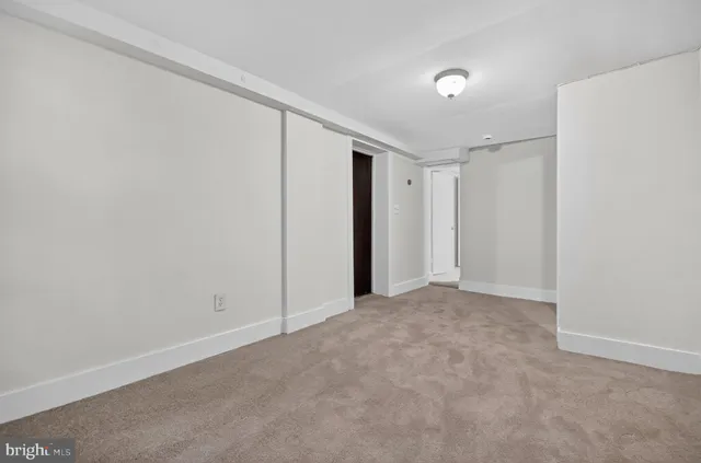 a view of an empty room