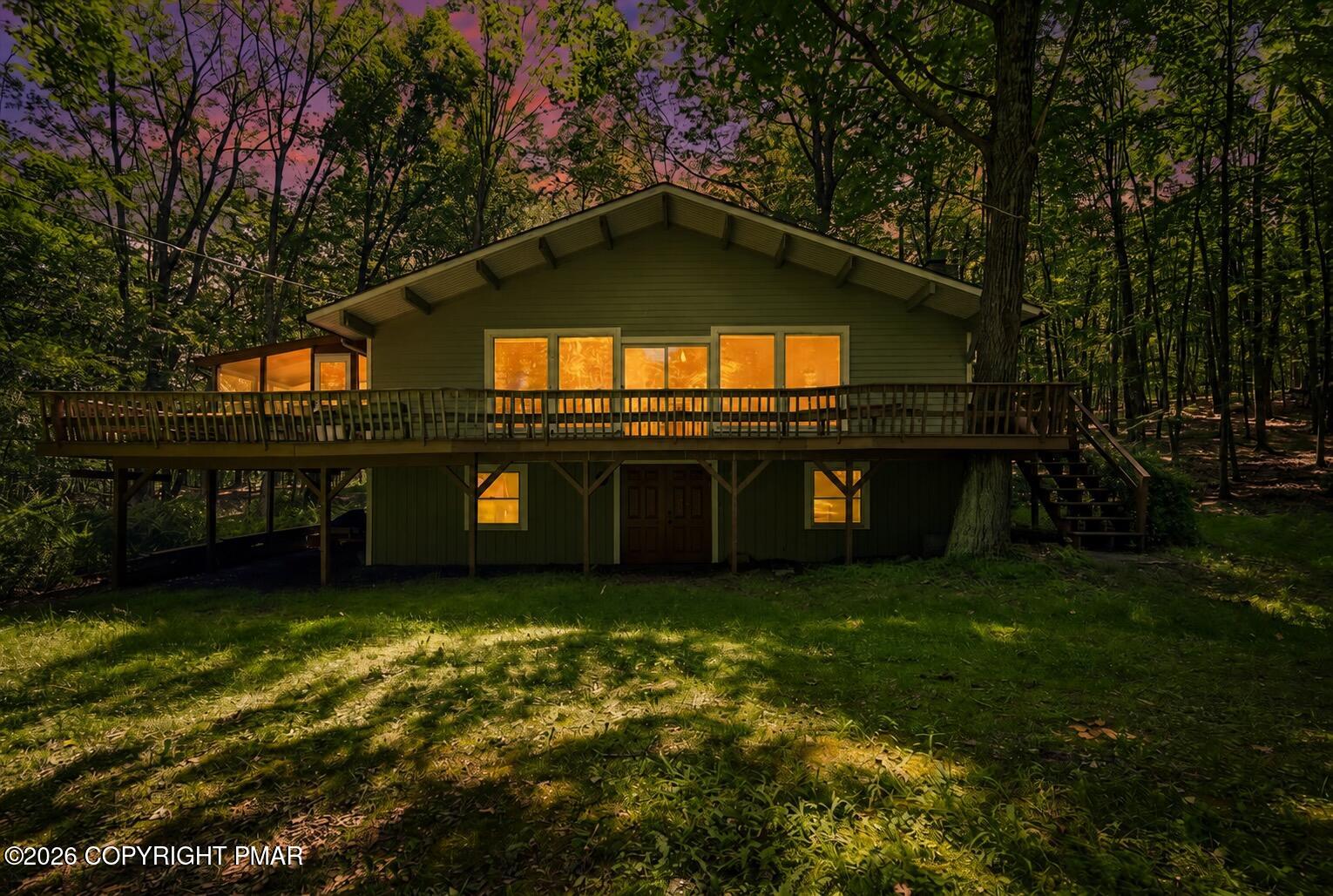 166 Pheasant Run Bushkill, PA 18324 - Photo 2 of 37 front night