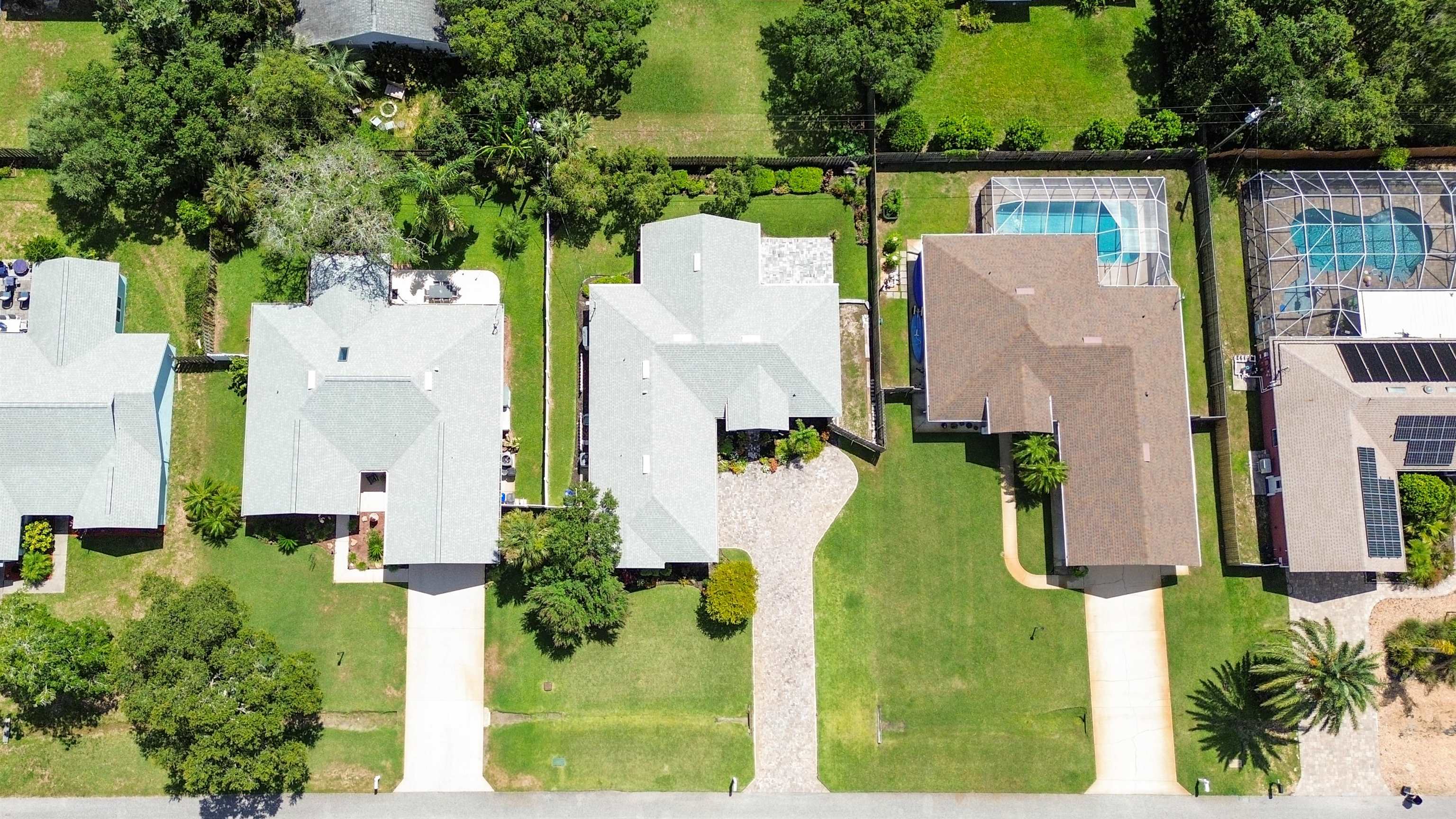 5324 5th Street St. Augustine, FL 32080 - Photo 48 of 49 an aerial view of a house with a swimming pool
