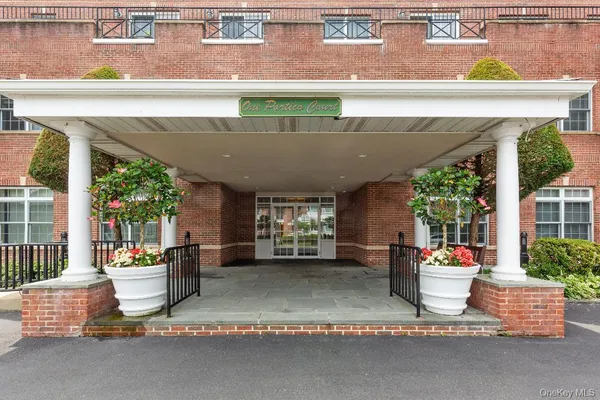 a building view with a outdoor space