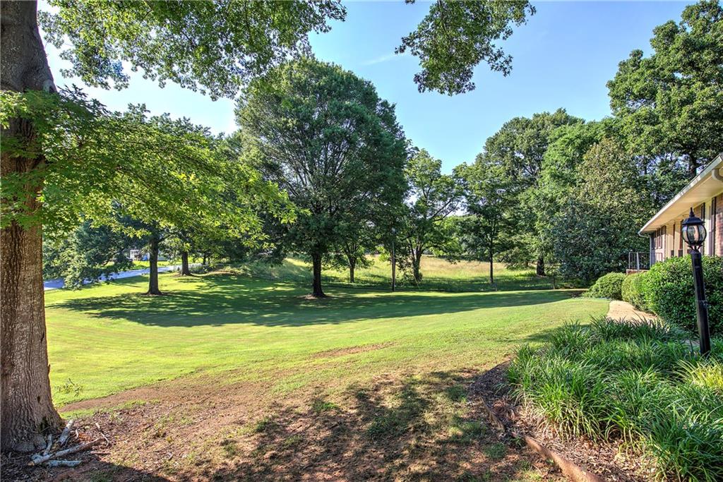 408 Mac Johnson Road Northwest Cartersville, GA 30121 - Photo 55 of 79 a view of a trees in a yard with large trees