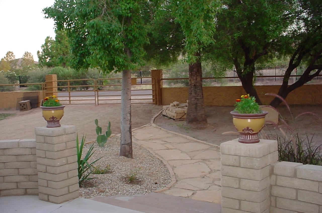 View looking out from front door