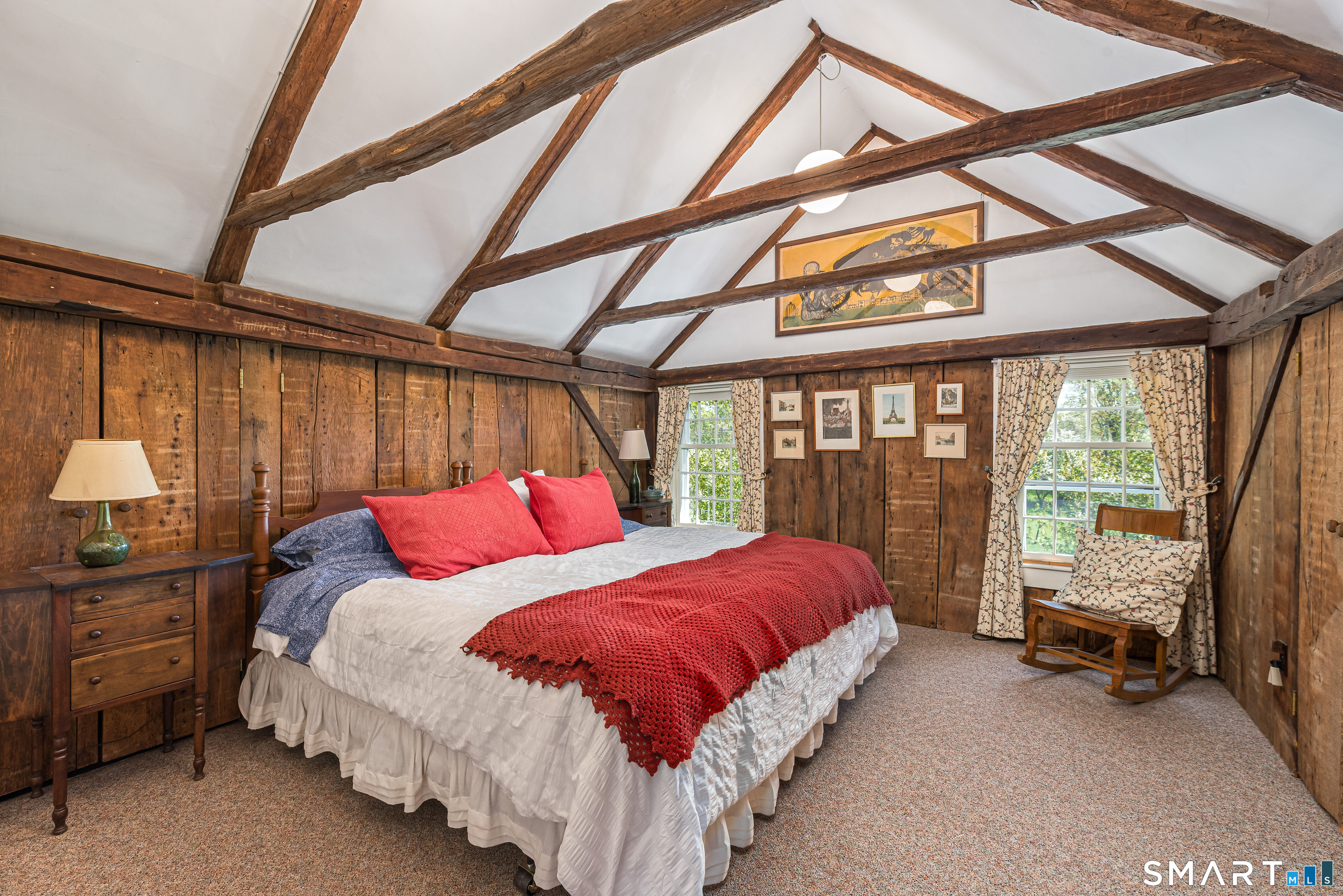 29 Spencer Road Haddam, CT 06441 - Photo 28 of 40 a spacious bedroom with a bed and a large window