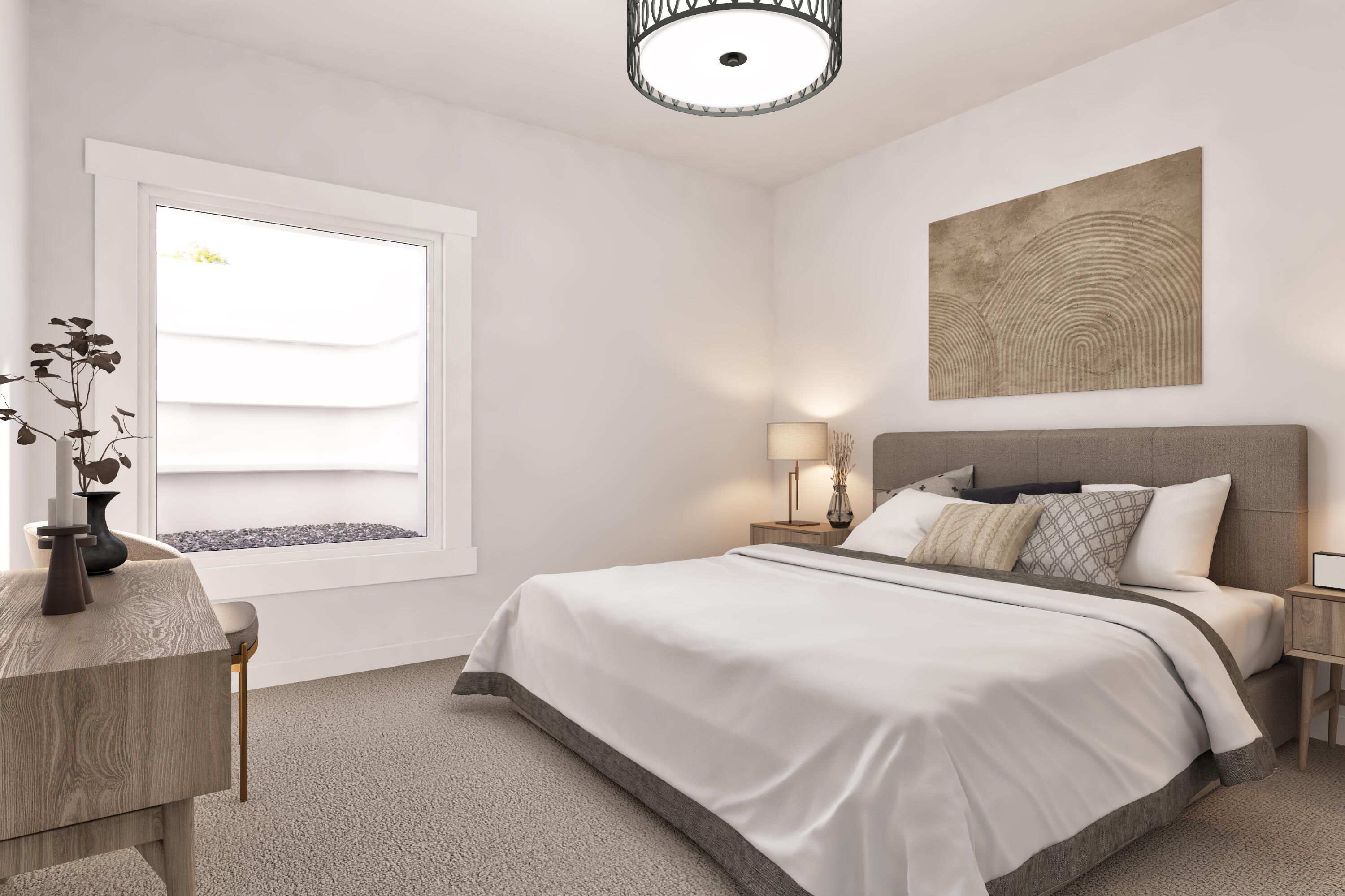 615 Frontier Court, Unit 1 RIGHT Dousman, WI 53066 - Photo 12 of 18 optional lower level finished bedroom