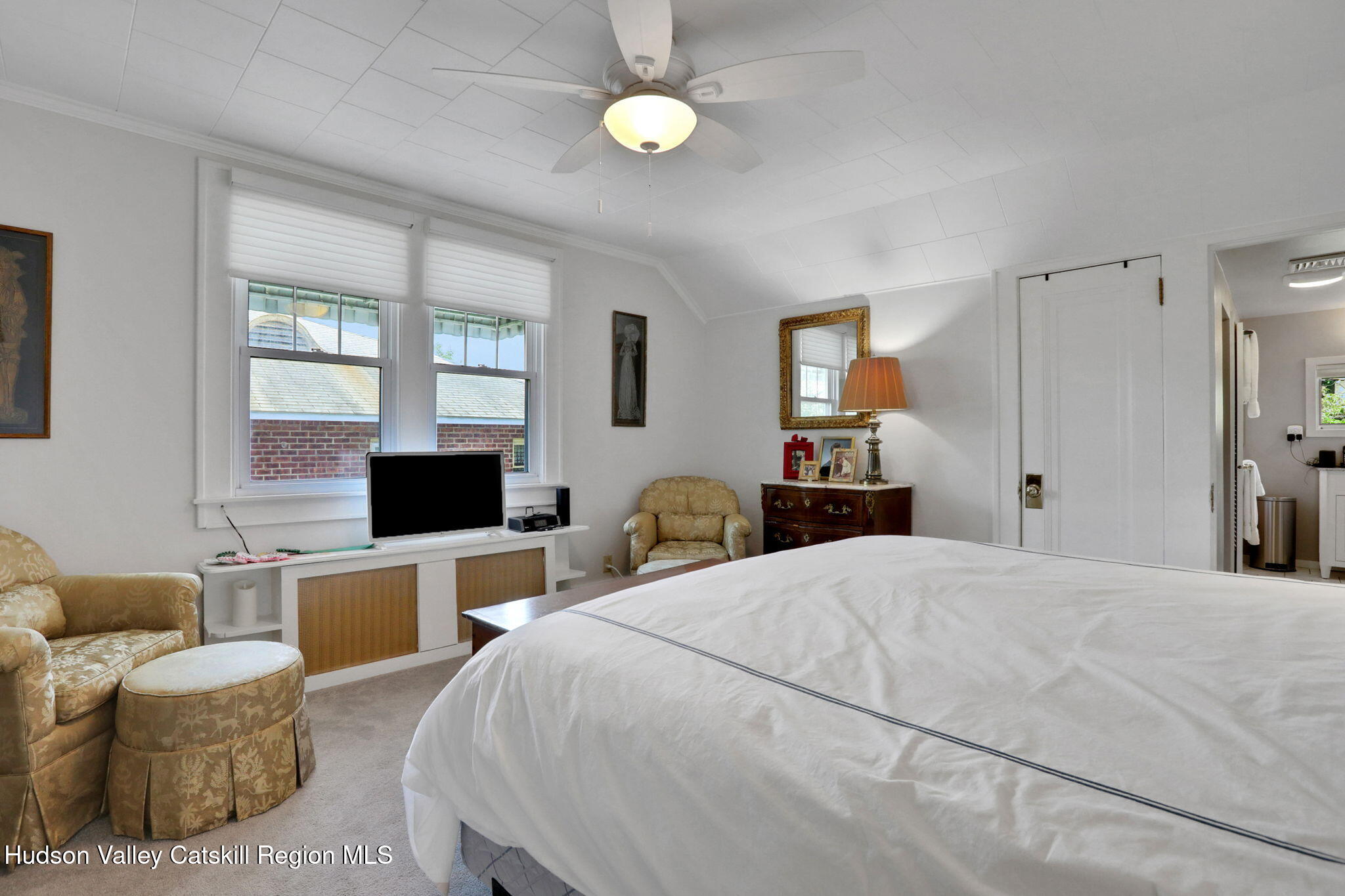 3 Finger Street Saugerties, NY 12477 - Photo 16 of 26 a bedroom with a bed and a flat screen tv