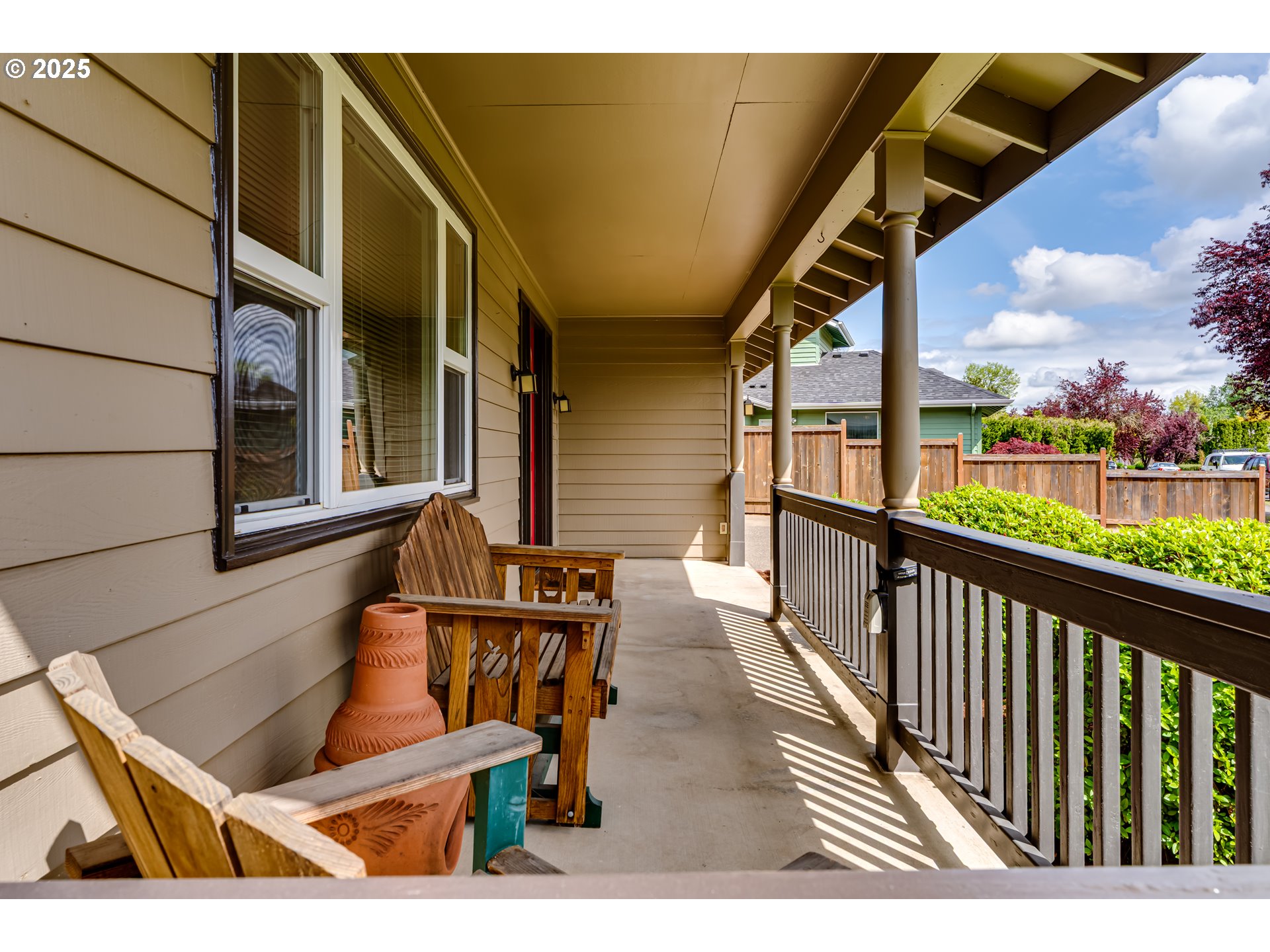 2852 Metolius Drive Eugene, OR 97408 - Photo 6 of 48 a view of a chairs and table in the balcony