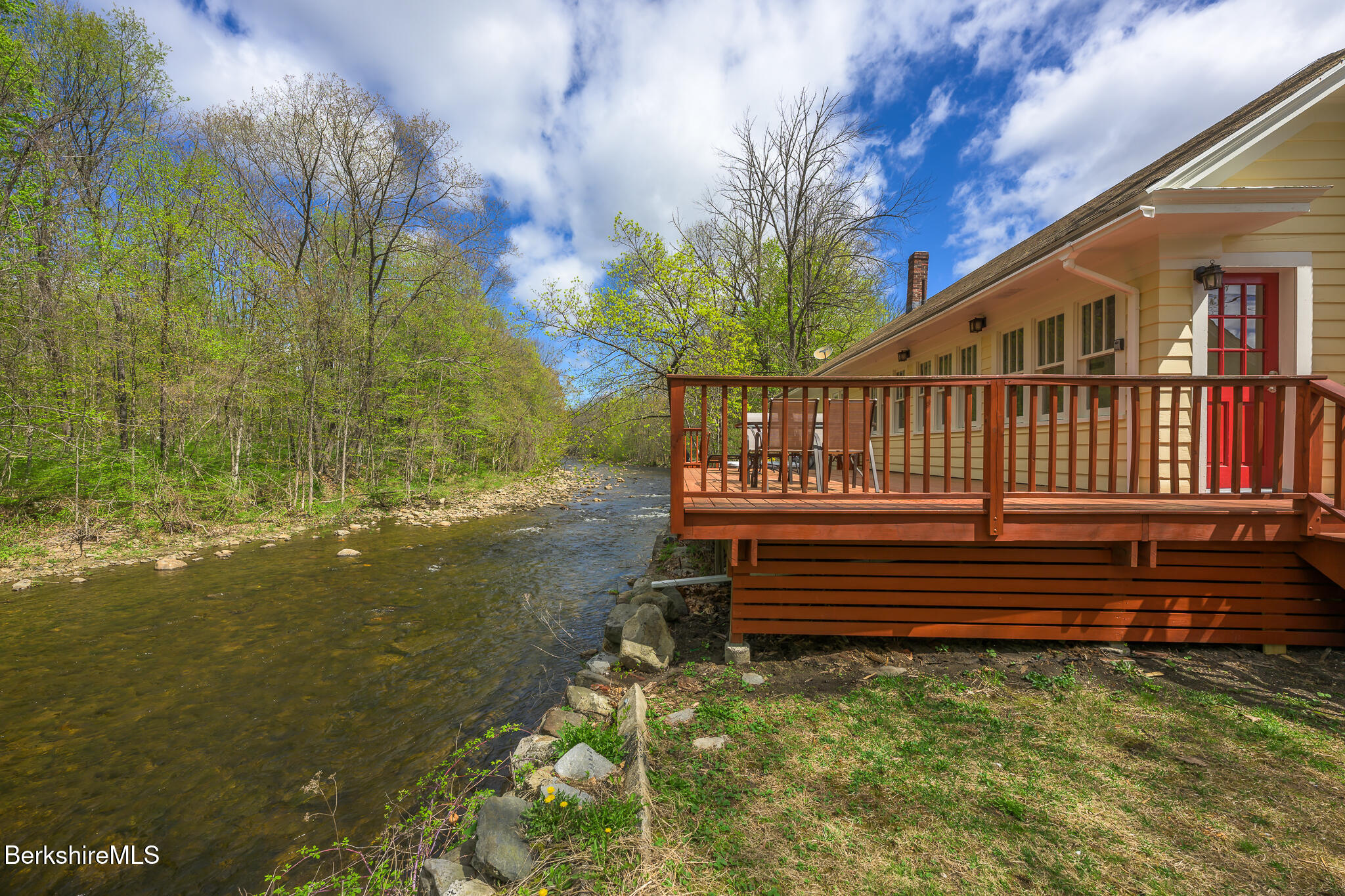 12 Riverfront Street Chester, MA 01011 - Photo 29 of 36 a view of a deck with a yard