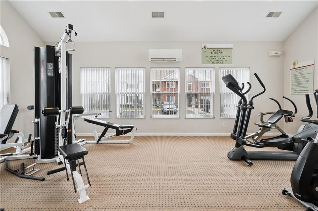 700 Hidden Ridge Court, Unit 302 South Park, PA 15129 - Photo 26 of 27 a view of a room with gym equipment