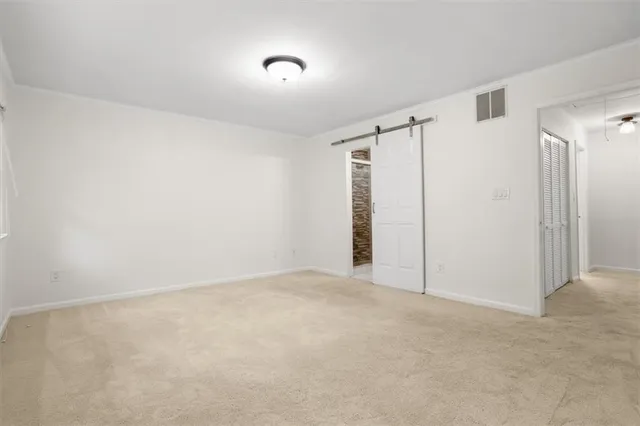 a view of an empty room