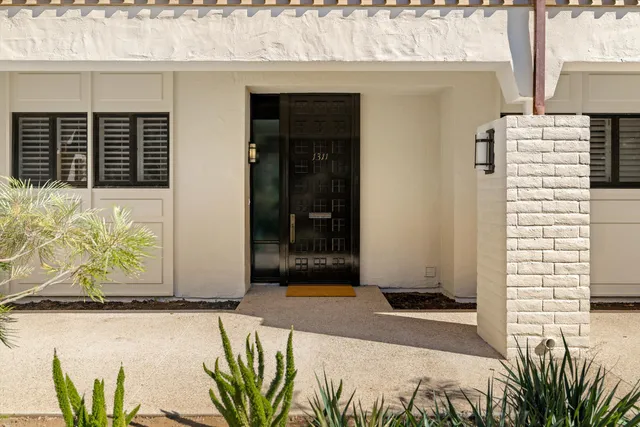 a view of front door of house