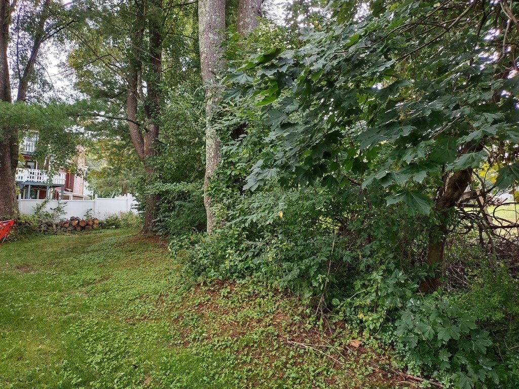 4 Brows Beach Road Wales, MA 01081 - Photo 35 of 41 a backyard of a house with table and chairs