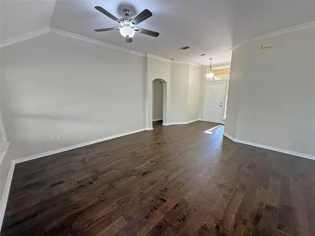 wooden floor in an empty room