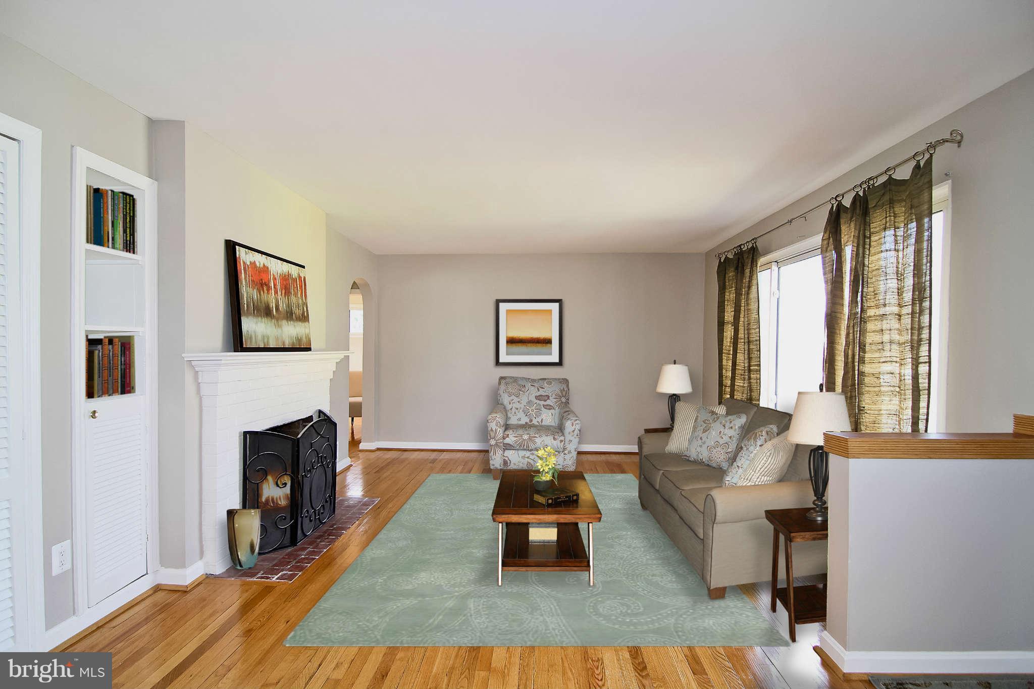 2424 Dennis Avenue Silver Spring, MD 20902 - Photo 3 of 20 Formal Living Room with Fireplace