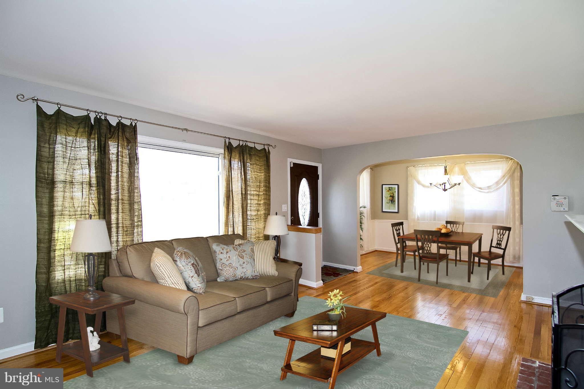 2424 Dennis Avenue Silver Spring, MD 20902 - Photo 5 of 20 Formal Living Room & Formal Dining Room