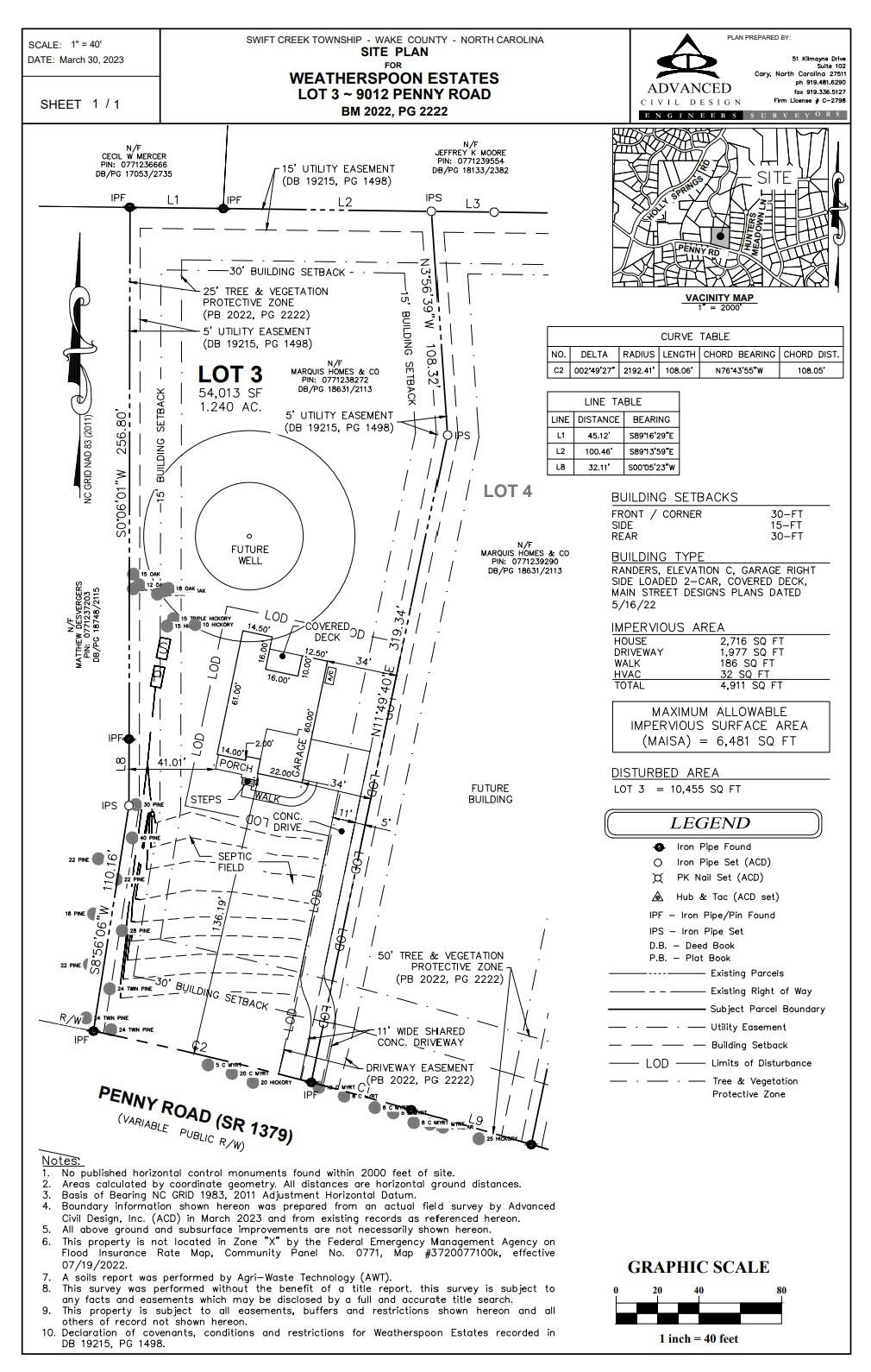 9012 Penny Road Raleigh, NC 27606 - Photo 51 of 52 Site Plan