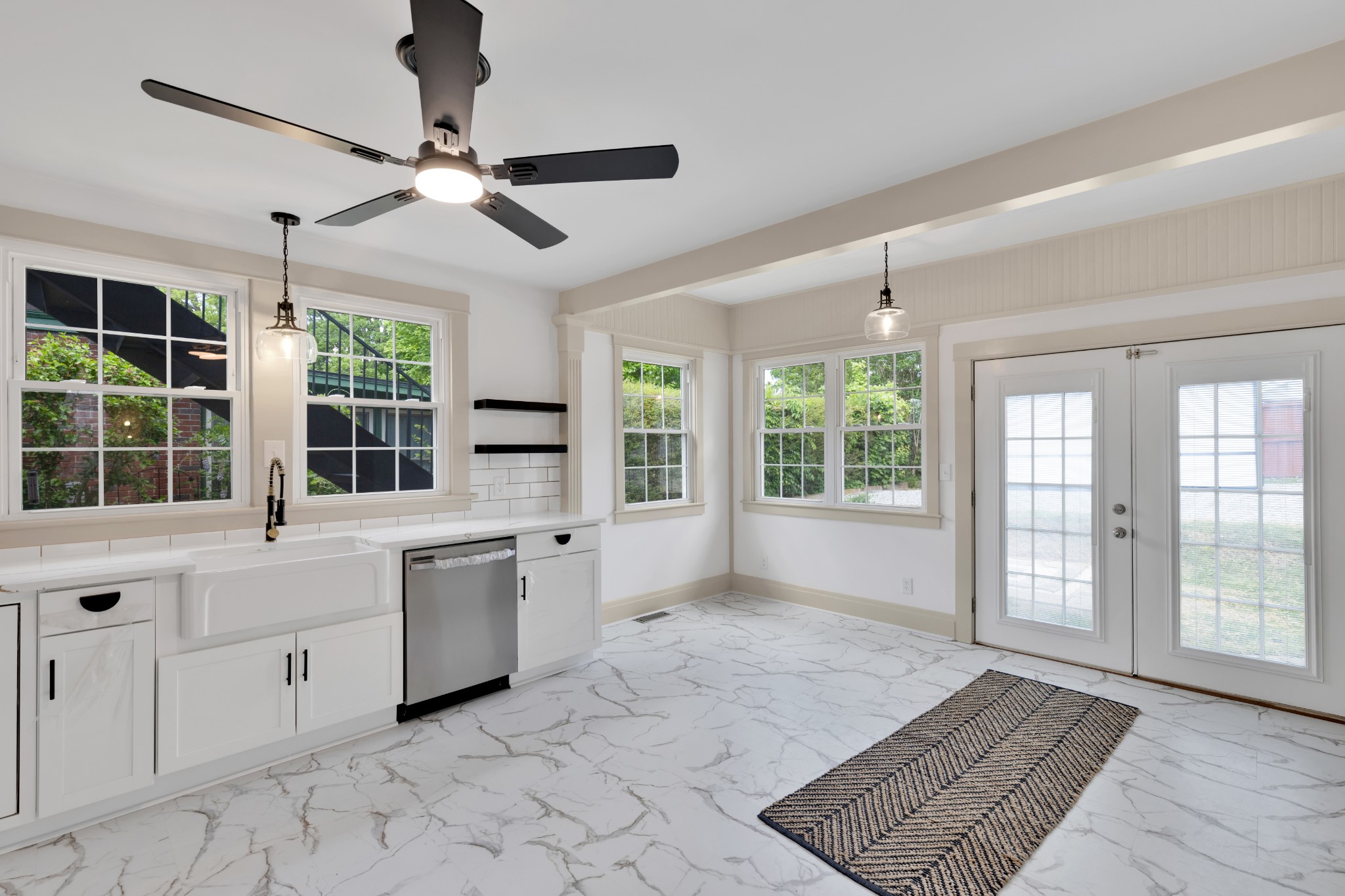 308 North Walnut Street Springfield, TN 37172 - Photo 17 of 35 a large white kitchen with a large window