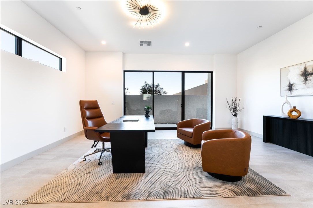 33 Falling Ridge Lane Henderson, NV 89011 - Photo 33 of 70 Home office featuring recessed lighting
