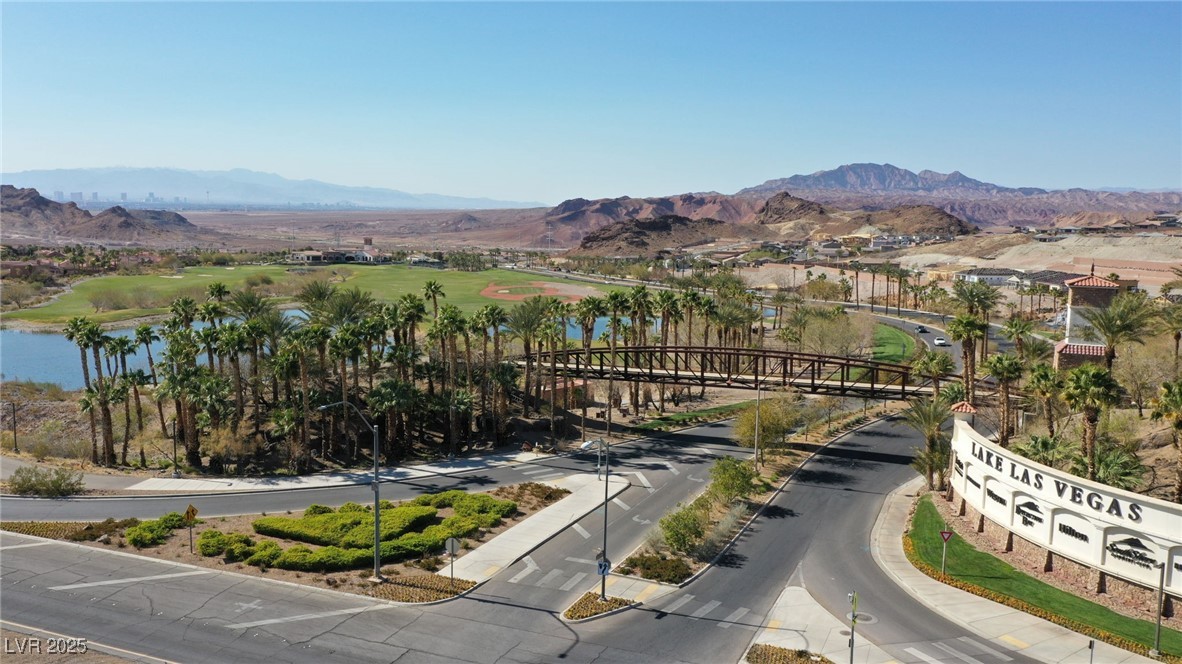 33 Falling Ridge Lane Henderson, NV 89011 - Photo 69 of 70 View of mountain background featuring a large body of water