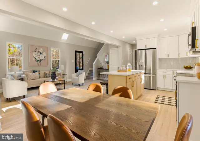 a very nice looking kitchen with a large window