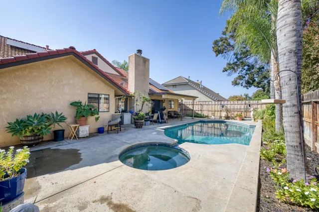 a view of a house with patio