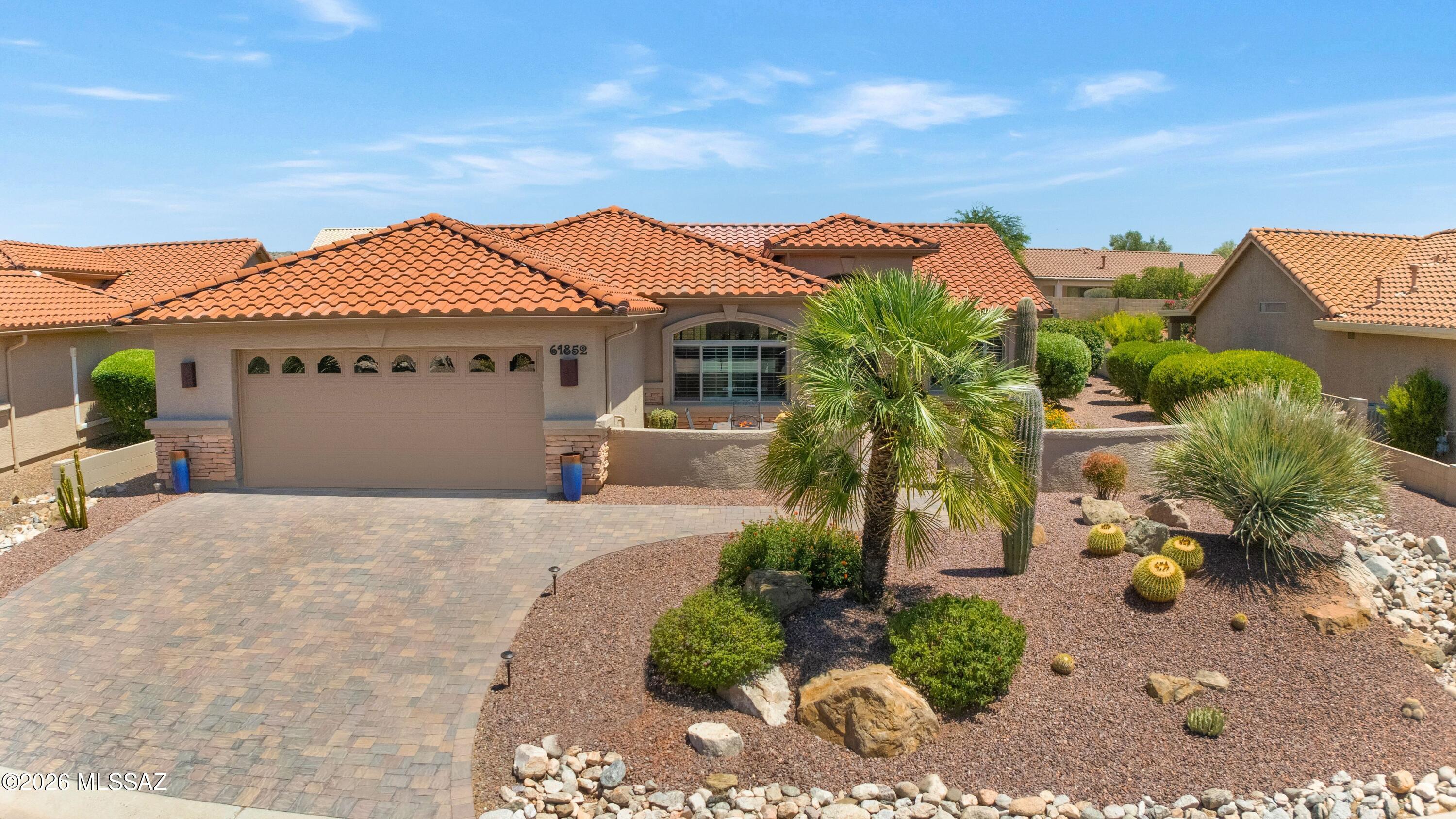 61852 East Sandlewood Road Tucson, AZ 85739 - Photo 2 of 50 Attractive Paver Driveway
