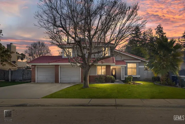 front view of house with a yard
