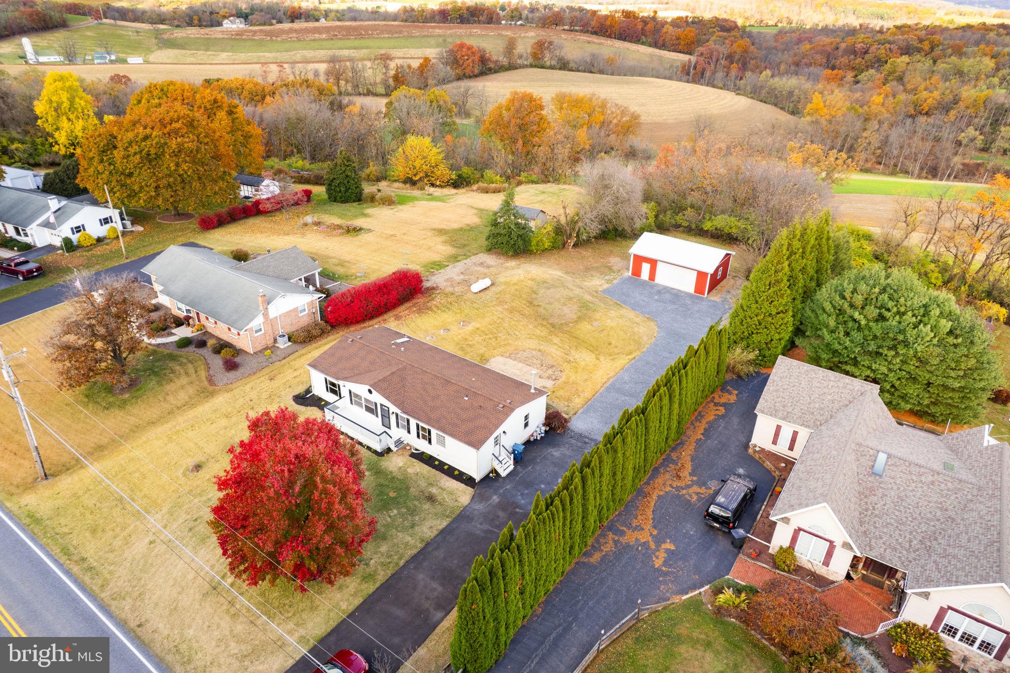 2337 Brownsville Road Robesonia, PA 19551 - Photo 52 of 57 an aerial view of residential houses with outdoor space