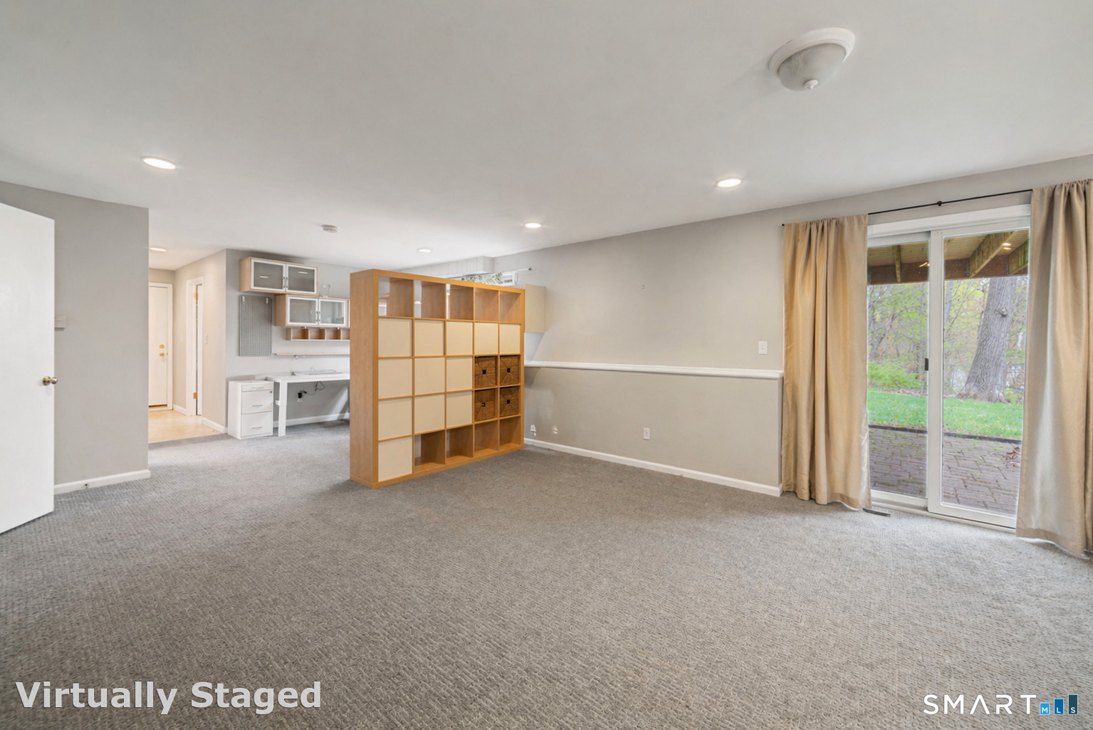 51 Sky View Circle Hamden, CT 06514 - Photo 26 of 40 a view of an empty room with a cabinet and mirrors