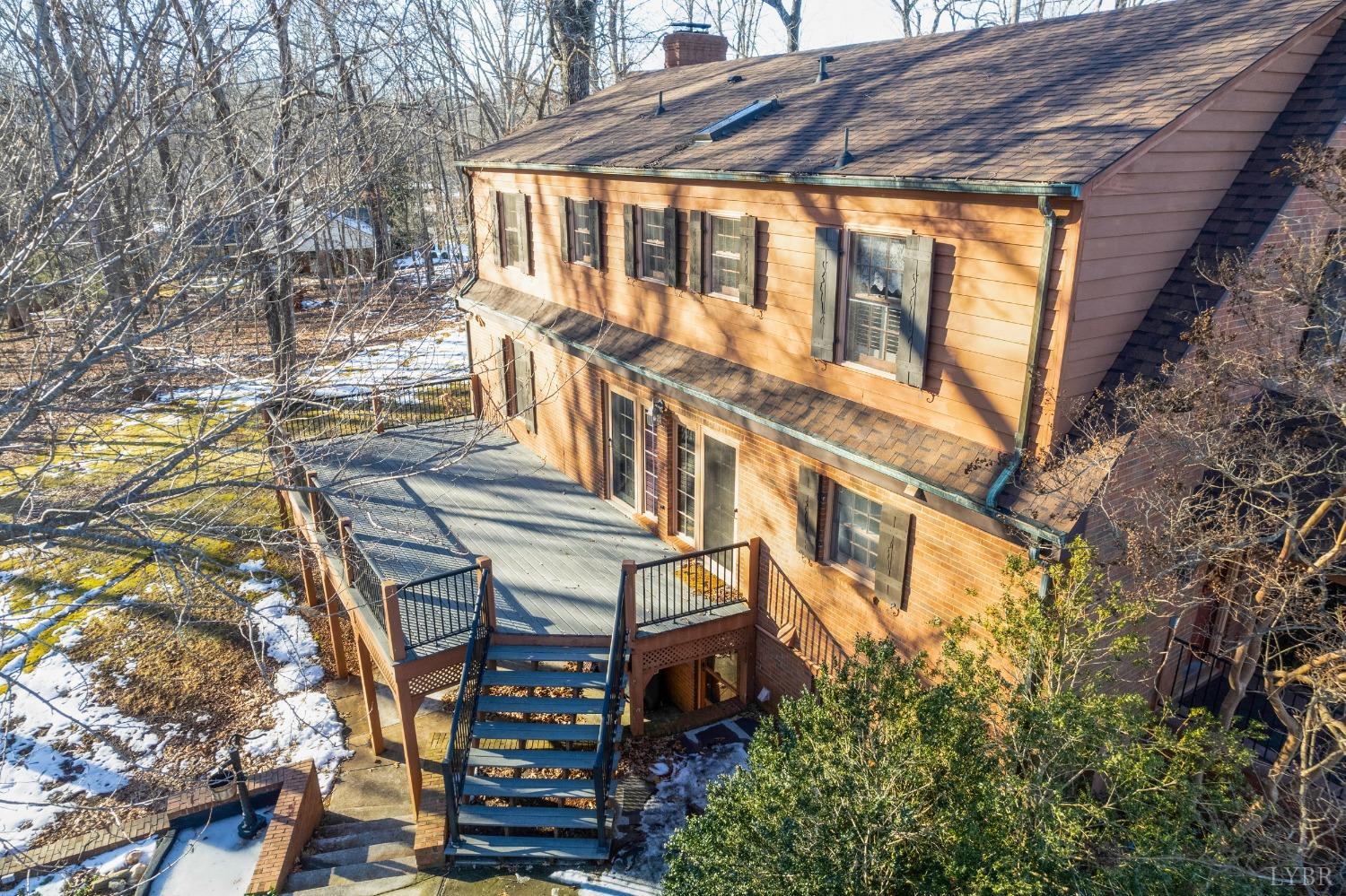 211 Sunset Drive Amherst, VA 24521 - Photo 12 of 76 EXPANSIVE REAR DECK WITH PATIO BELOW!