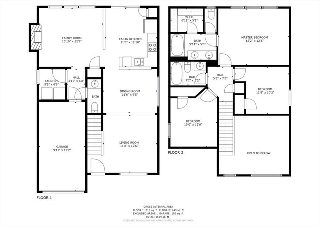14014 Dingess Road Charlotte, NC 28273 - Photo 2 of 38 a picture of a floor plan