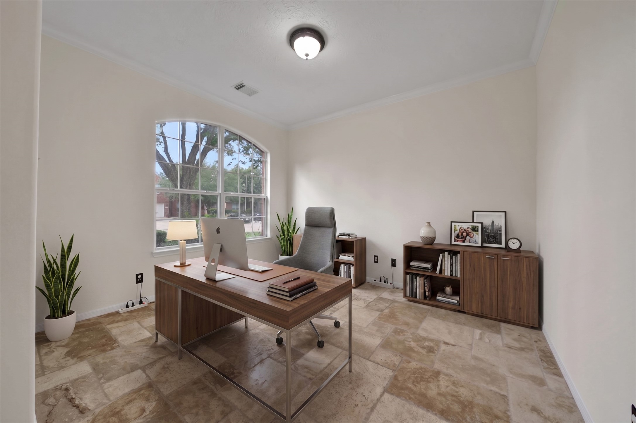 2215 2 Trail Drive Spring, TX 77373 - Photo 5 of 46 This photo is virtually staged as a home office opiton in the formal living/dining room.