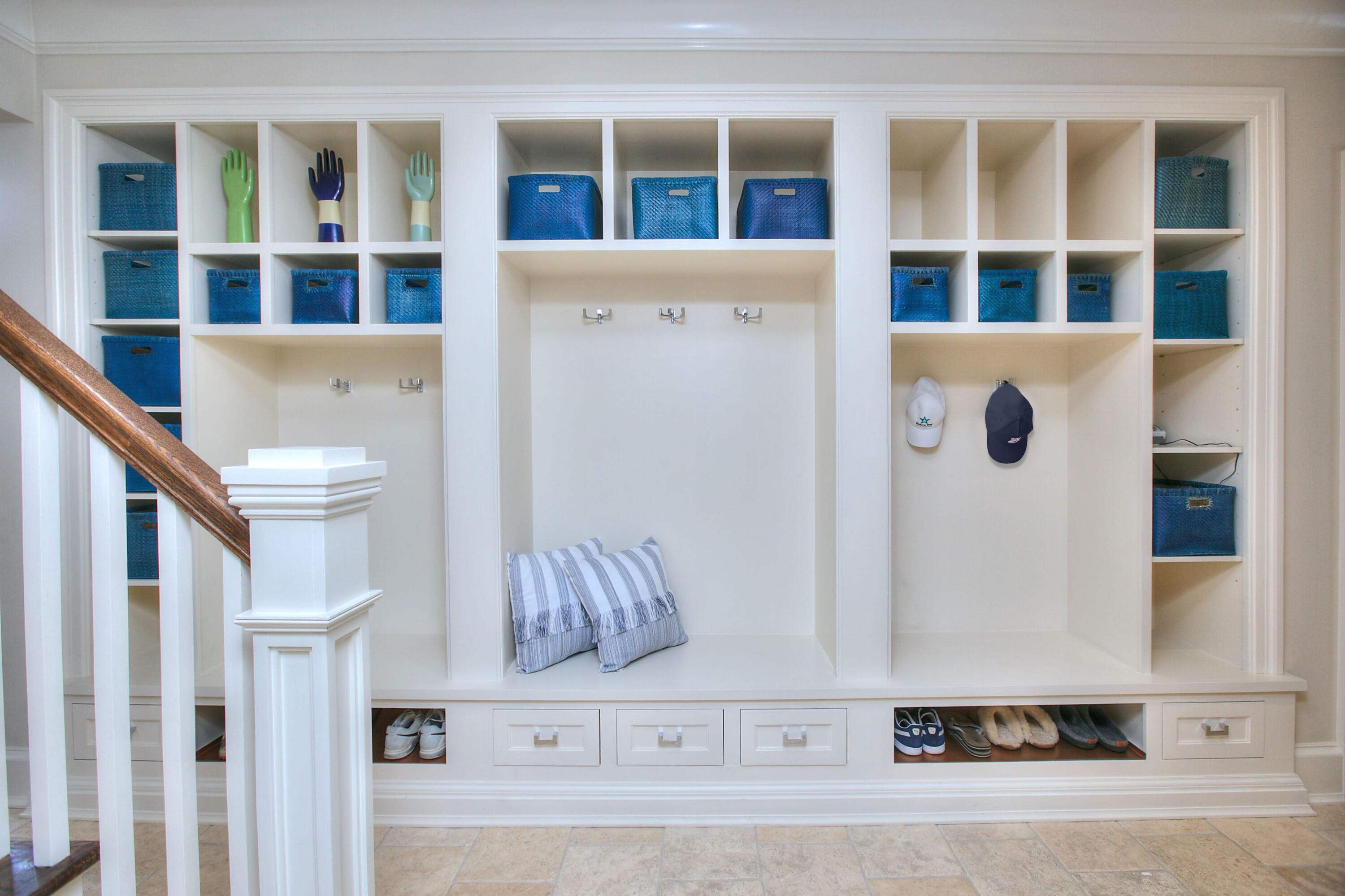 583 Silvermine Road New Canaan, CT 06840 - Photo 31 of 45 Mudroom Cubbies
