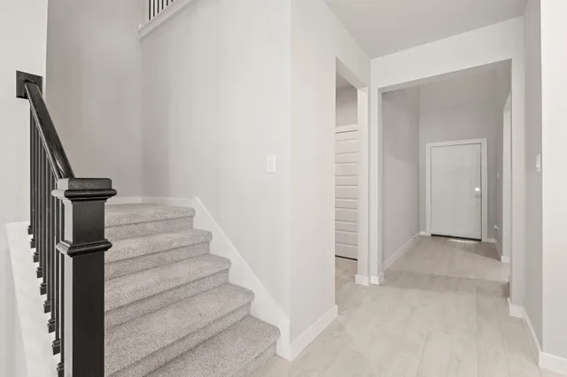 a view of entryway with stairs