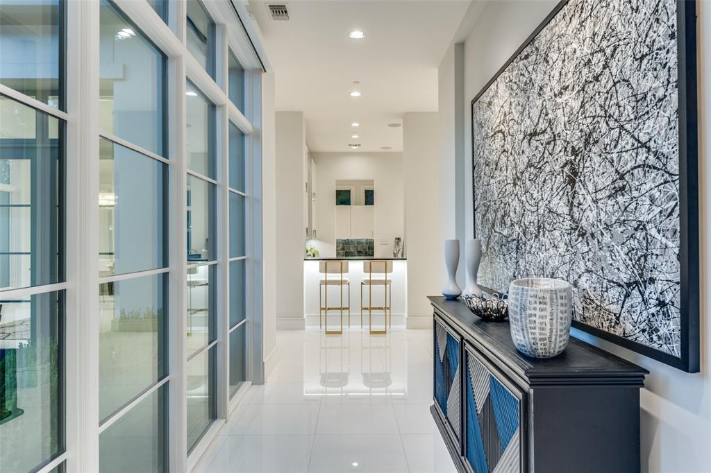 4326 Pomona Road Dallas, TX 75209 - Photo 20 of 31 Corridor with light tile patterned floors and recessed lighting