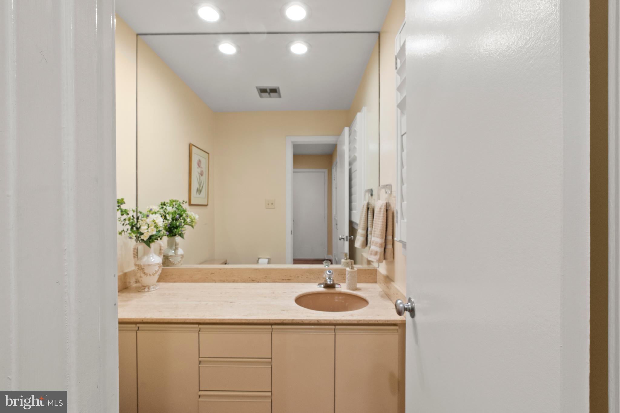 6315 Manchester Way Alexandria, VA 22312 - Photo 16 of 51 a bathroom with a sink and a mirror