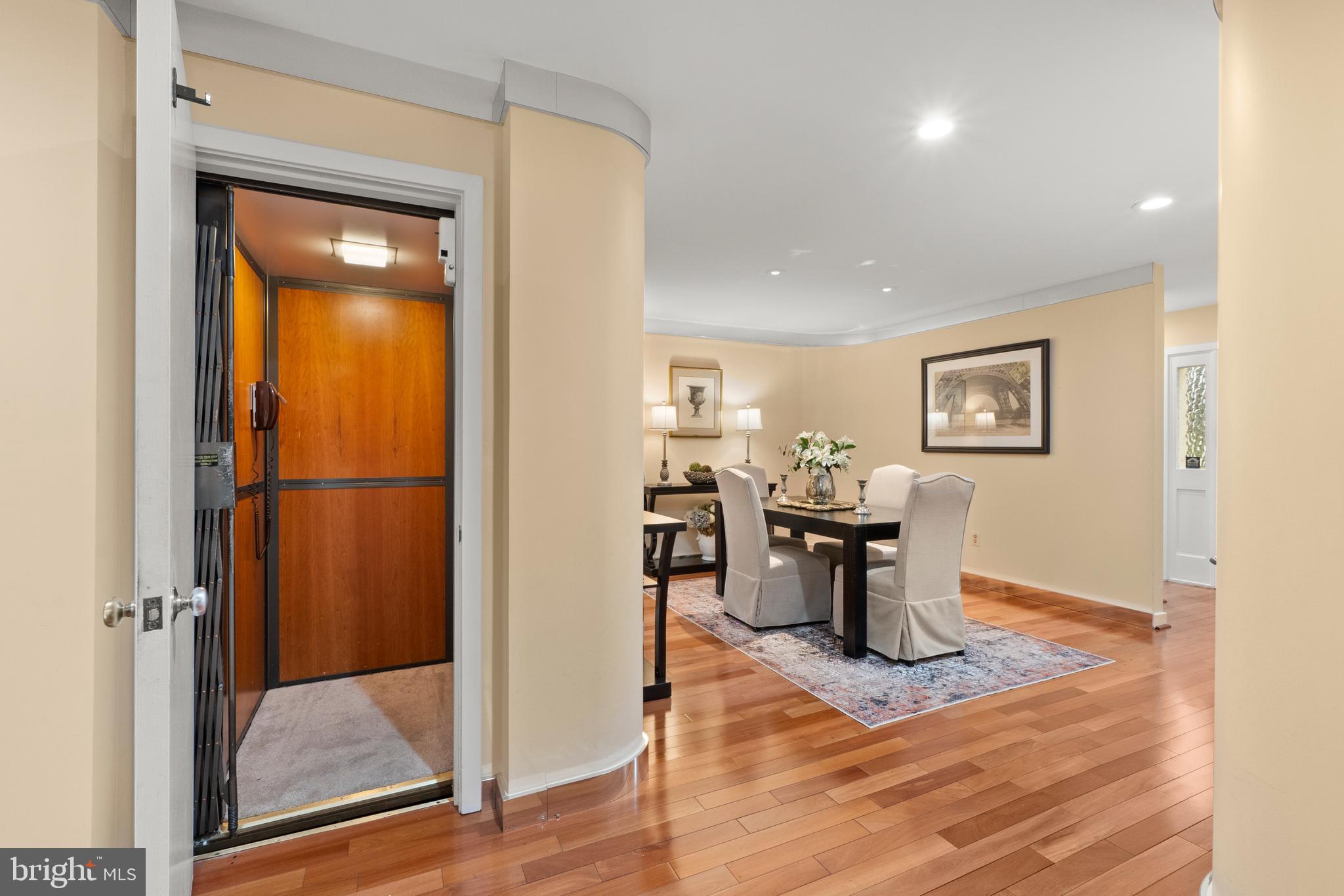 6315 Manchester Way Alexandria, VA 22312 - Photo 17 of 51 a view of a dining room with furniture window and wooden floor